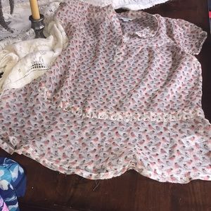 Sheer blouse, Banana Republic, size medium